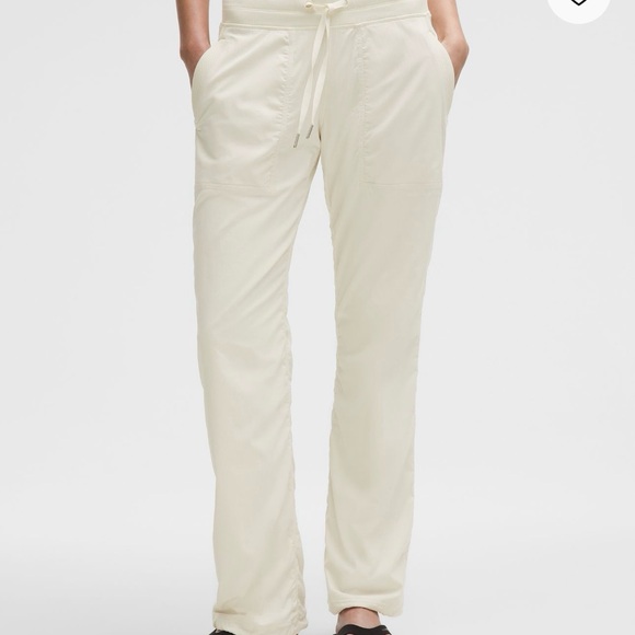 Lululemon Dance Studio Mid Rise Pants Women's 6 White Bone Full Length Yoga. - Picture 1 of 8